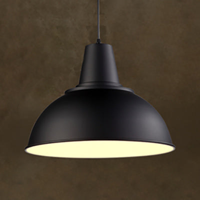 Industrial Aluminum Ceiling Pendant - Black/White Perfect For Living Room Black