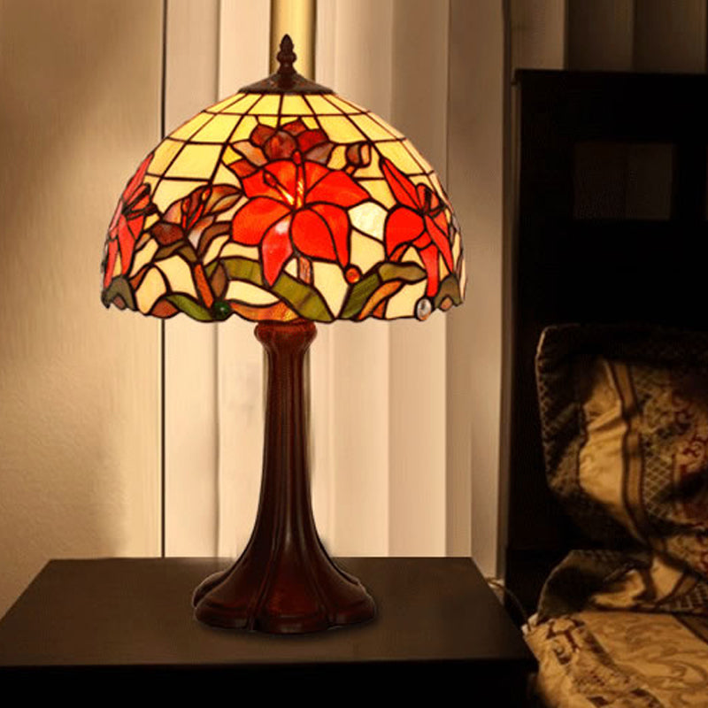 Tiffany Handcrafted Art Glass Floral Coffee Table Lamp With Dome Shade

Note: Seo Is Still Important