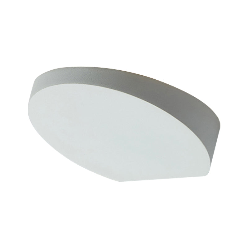 Minimalist Led Flush Wall Sconce In Aluminum With Black Grey Or White Finish - Ideal For Corridors