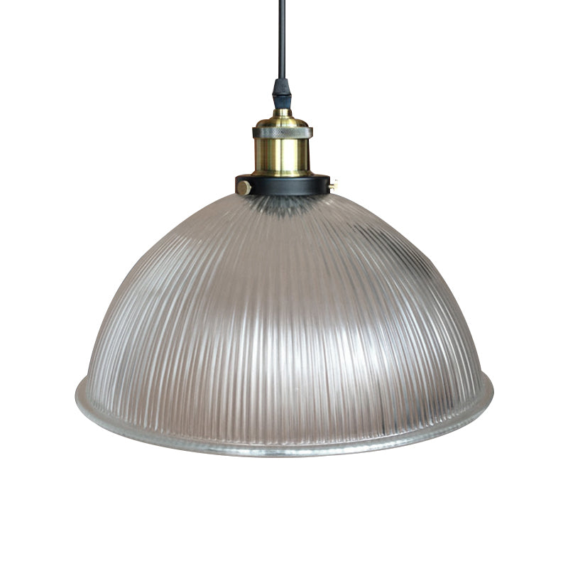 Industrial Dome Prismatic Glass Pendant Ceiling Light - Add A Stylish Touch To Your Living Room