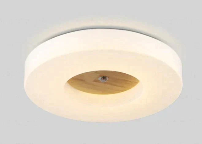 Simple Creative Home Round Solid Wood Ceiling Lamp