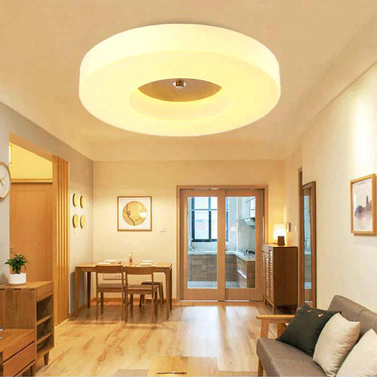 Simple Creative Home Round Solid Wood Ceiling Lamp