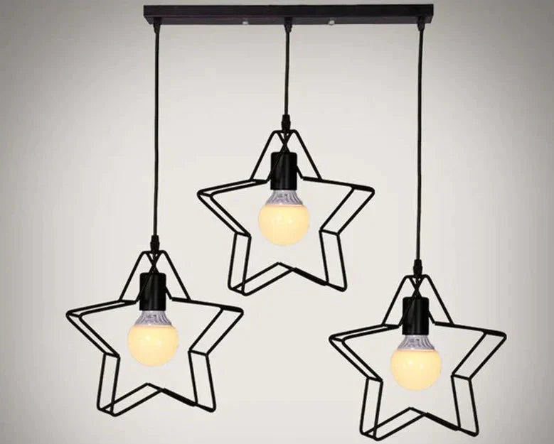 Nordic Creative Lovely Star Chandelier Ceiling