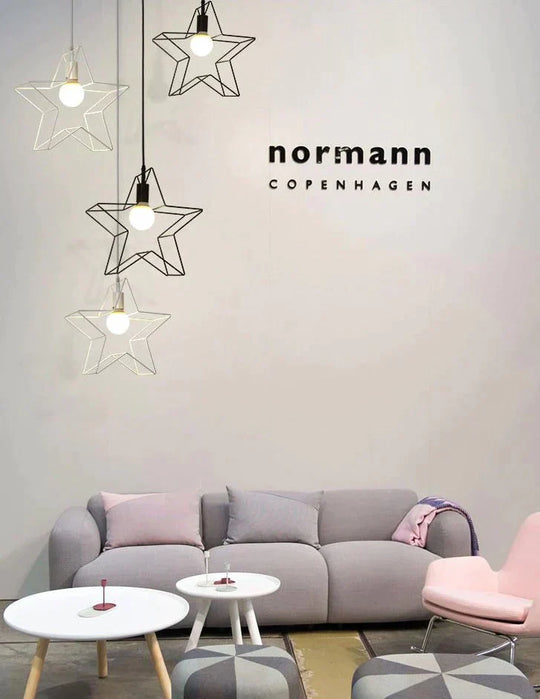 Nordic Creative Lovely Star Chandelier Ceiling