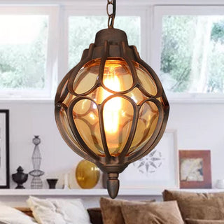 Vintage style Orb Pendant Lamp Suspension Lamp in Black/Bronze/Gold