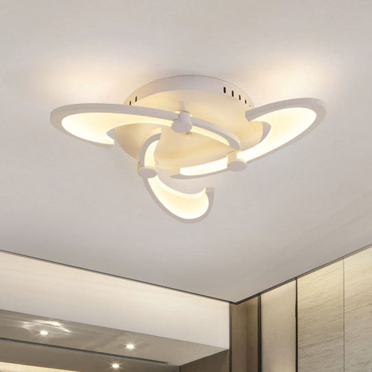 Contemporary Floral LED Ceiling Light Fixture in Warm/White/Natural Light with 3/6/9 Lights