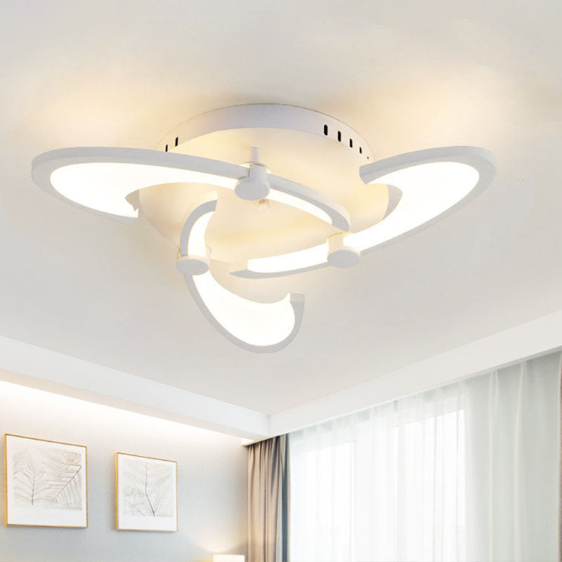 Contemporary Floral LED Ceiling Light Fixture in Warm/White/Natural Light with 3/6/9 Lights