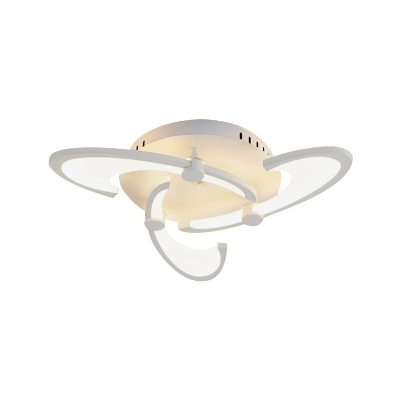 Contemporary Floral LED Ceiling Light Fixture in Warm/White/Natural Light with 3/6/9 Lights