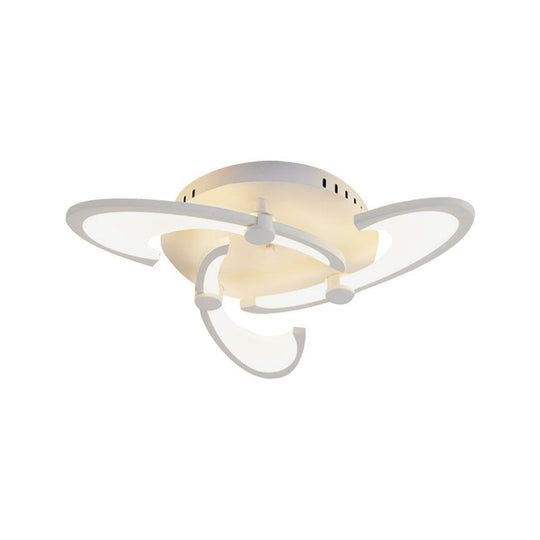 Contemporary Floral LED Ceiling Light Fixture in Warm/White/Natural Light with 3/6/9 Lights