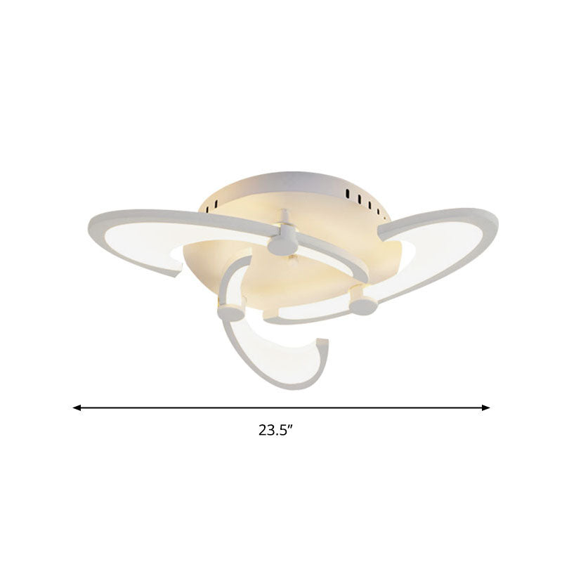 Contemporary Floral LED Ceiling Light Fixture in Warm/White/Natural Light with 3/6/9 Lights