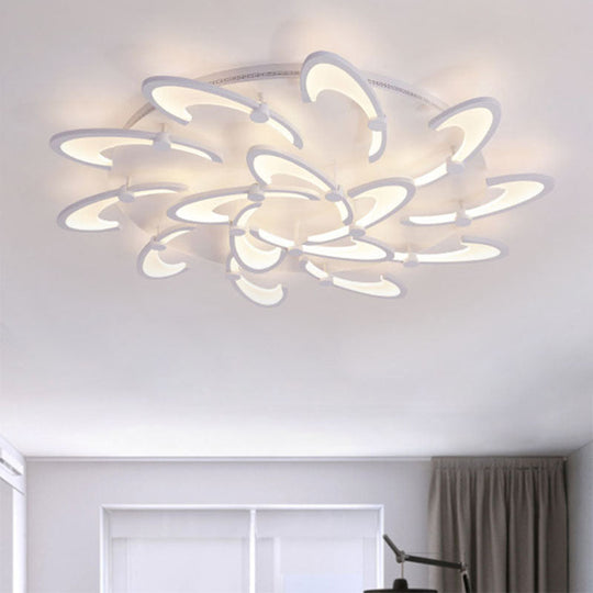 Contemporary Floral LED Ceiling Light Fixture in Warm/White/Natural Light with 3/6/9 Lights