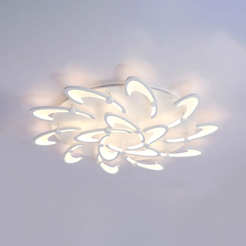 Contemporary Floral LED Ceiling Light Fixture in Warm/White/Natural Light with 3/6/9 Lights