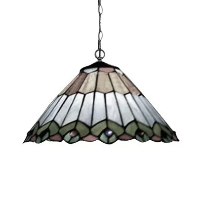 Tiffany Stained Glass Kitchen Pendant Lights with Adjustable Chains