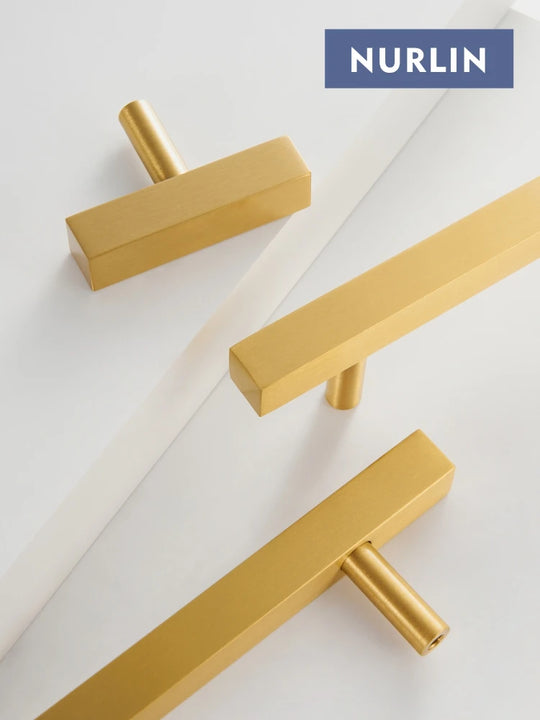 Natalie's Nurlin Solid Brass Square Long Handle