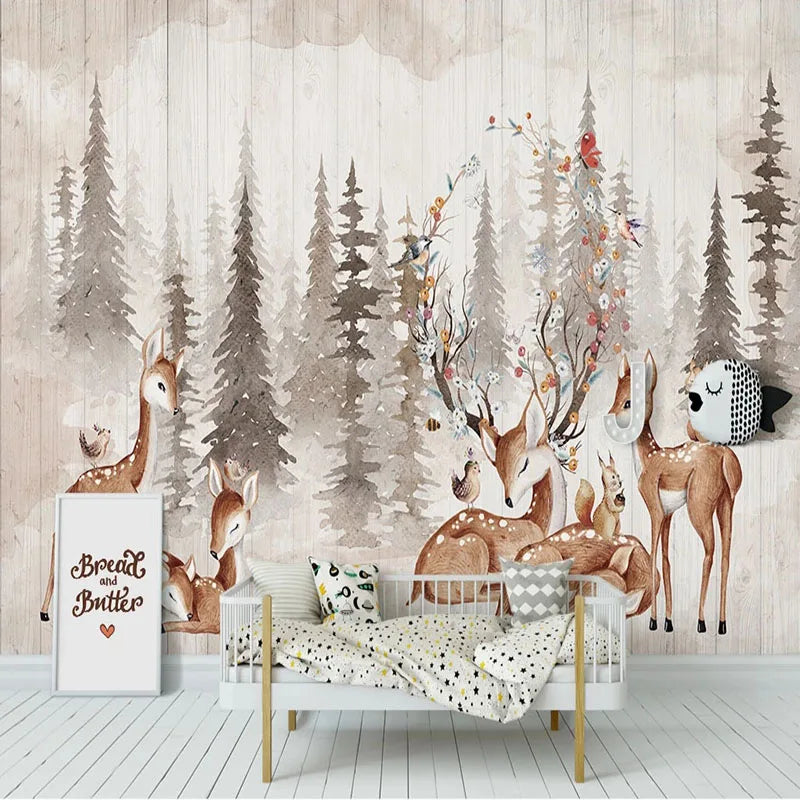 Gianna's Custom Mural Wallpaper: Transform Your Space with Vintage Elk