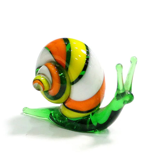 Carolina Handmade Murano Glass Snail Miniature Figurines