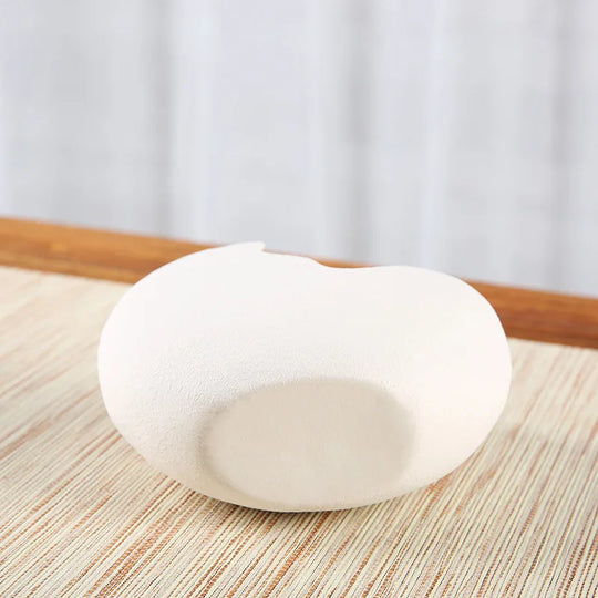 Margo Modern White Ceramic Egg Shell Vase