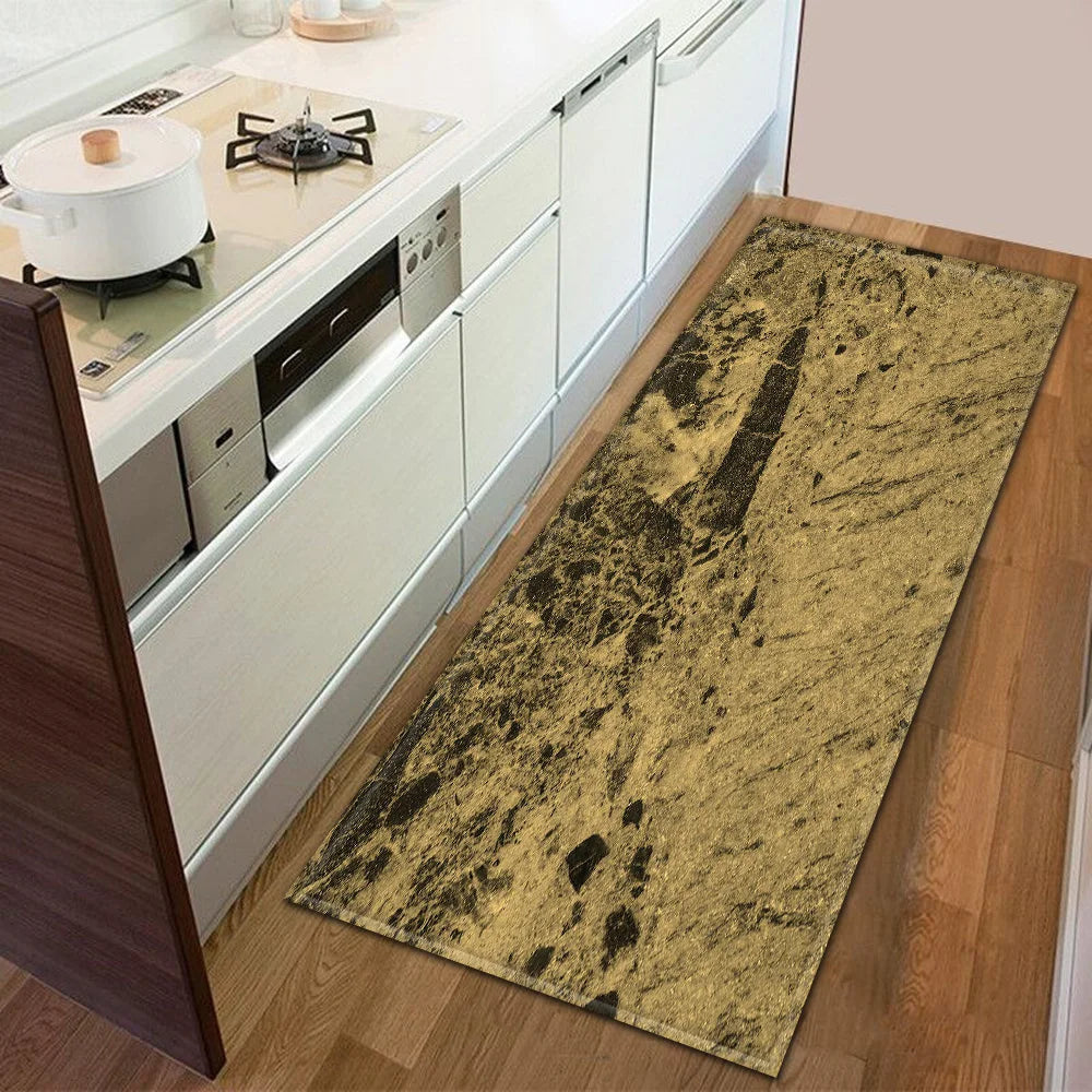 Modern Kitchen Doormat Decoration Bedroom Carpet Bathroom Anti-Slip Floor Home Balcony Hallway Long Rug Bedside Living Room Mat