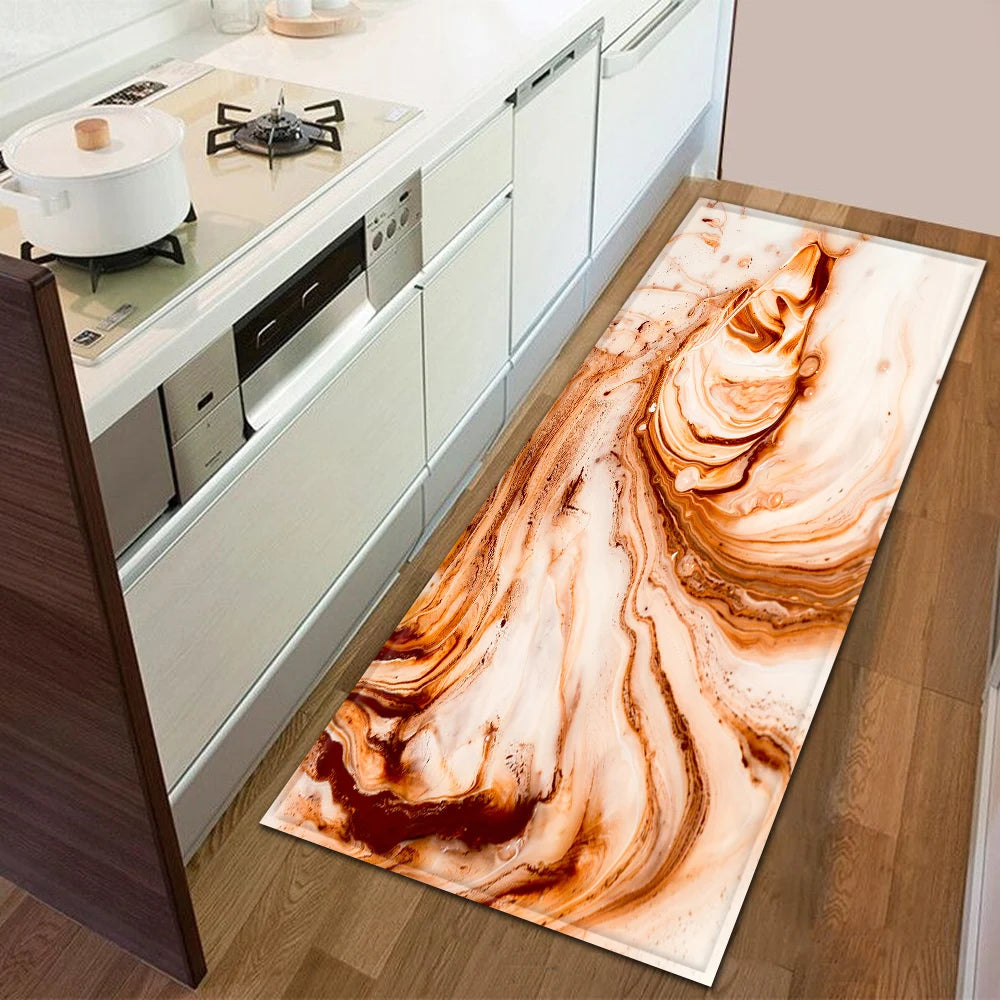 Modern Kitchen Doormat Decoration Bedroom Carpet Bathroom Anti-Slip Floor Home Balcony Hallway Long Rug Bedside Living Room Mat