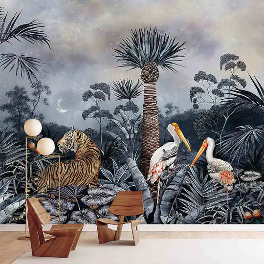 Mila's beibehang Custom Tropical Conglin Mural Southeast Asia Wallpaper