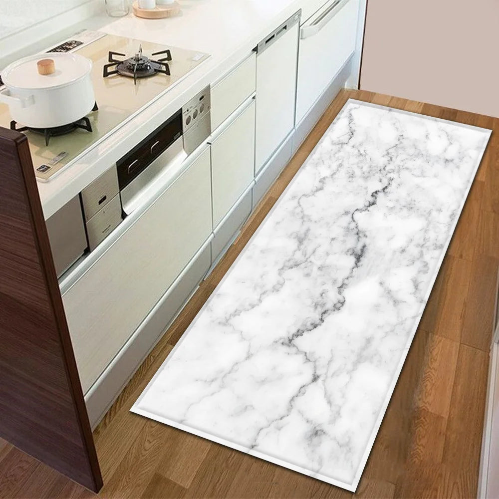 Modern Kitchen Doormat Decoration Bedroom Carpet Bathroom Anti-Slip Floor Home Balcony Hallway Long Rug Bedside Living Room Mat