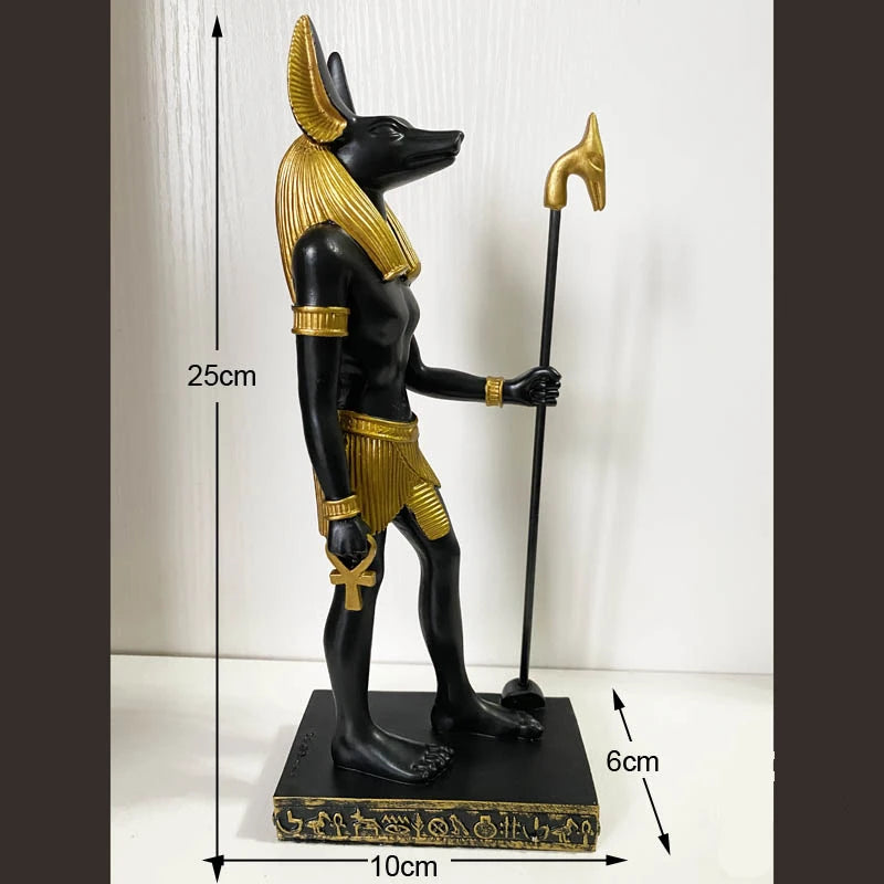 Evelyn's Egyptian Anubis Eye Sun God Totem Statue