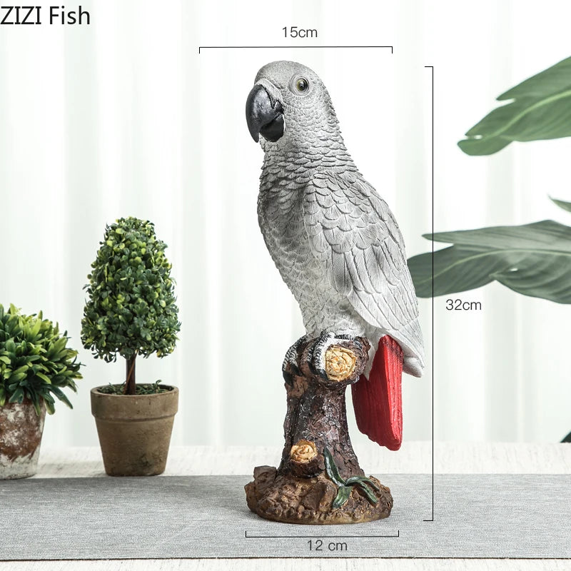 Victoria's Creative Simulation Parrot Bird Crafts Ornaments