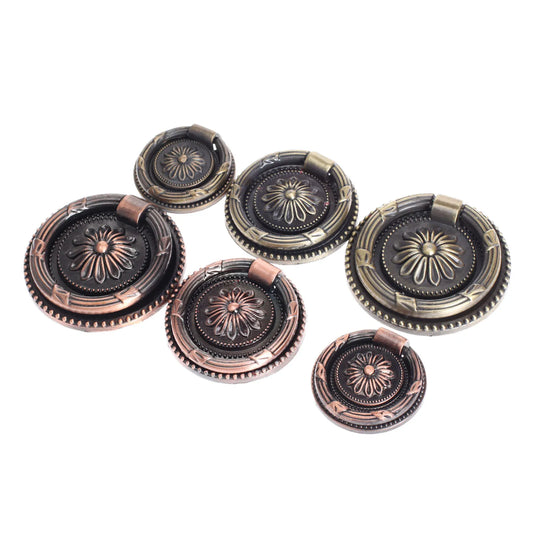 Daleyza Antique Brass Furniture Door Ring Pulls Handle