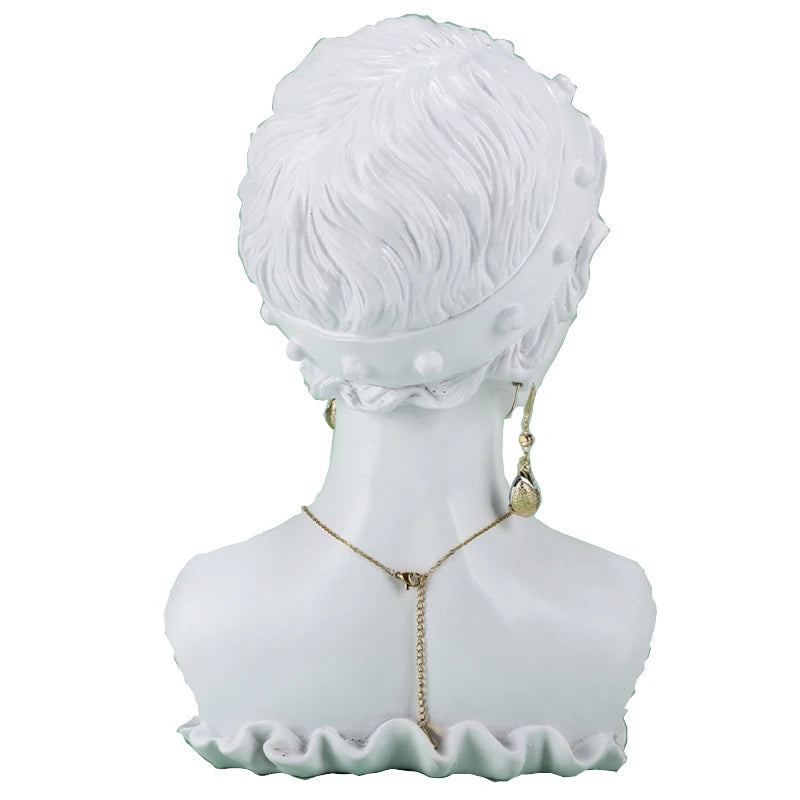 Evelyn's Luxurious Colors Beautiful Girl Resin Model Jewelry Stand