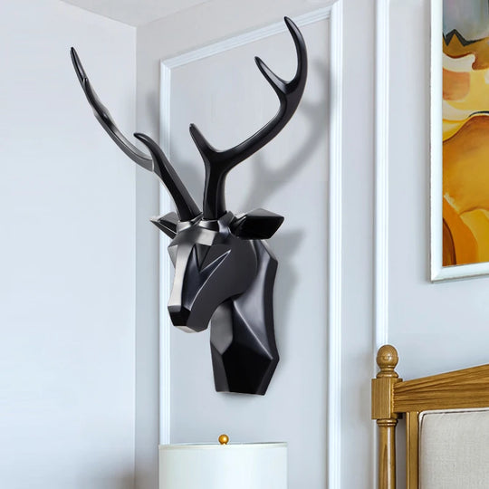 Paisley's Large Deer Head Wall Decoration Sculpture