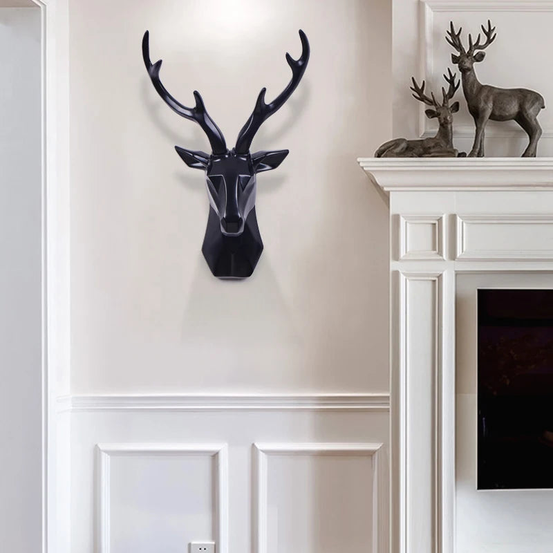 Paisley's Large Deer Head Wall Decoration Sculpture