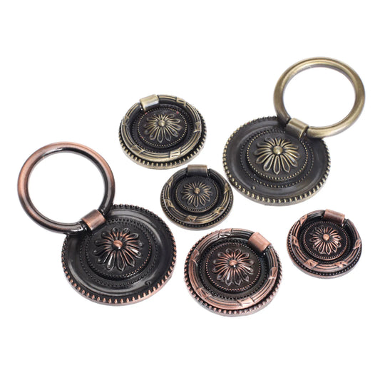 Daleyza Antique Brass Furniture Door Ring Pulls Handle