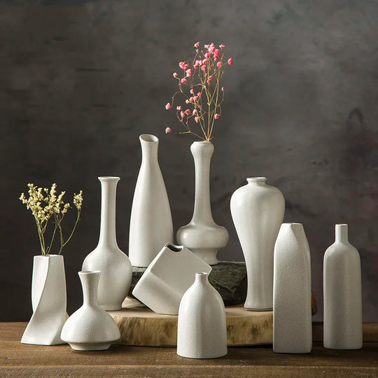 Shobha Modern Simple Ceramics Water Culture Vase: Elegant Simplicity for Your Home