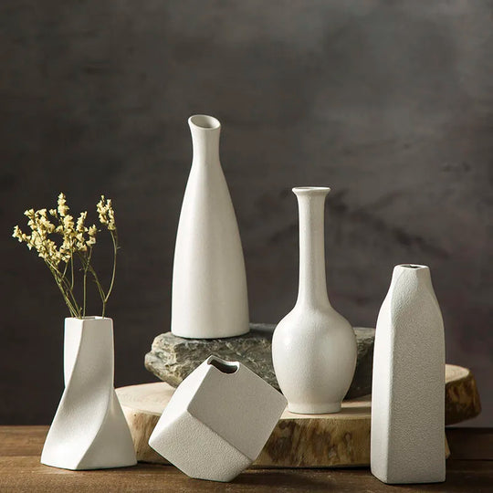 Shobha Modern Simple Ceramics Water Culture Vase: Elegant Simplicity for Your Home