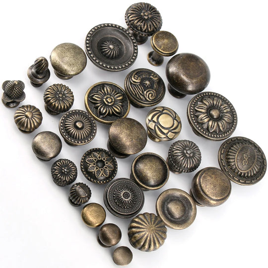 Matilda 1x Antique Bronze Kitchen Cabinet Drawer Knobs