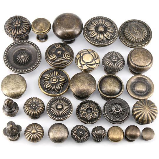 Matilda 1x Antique Bronze Kitchen Cabinet Drawer Knobs