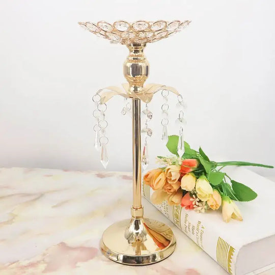 Serena's PEANDIM Gold Crystal Candle Holder