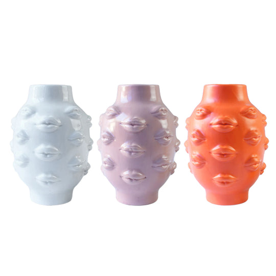 Braelynn Ceramic Lip Abstract Flower Vase: Adding Elegance to Every Space