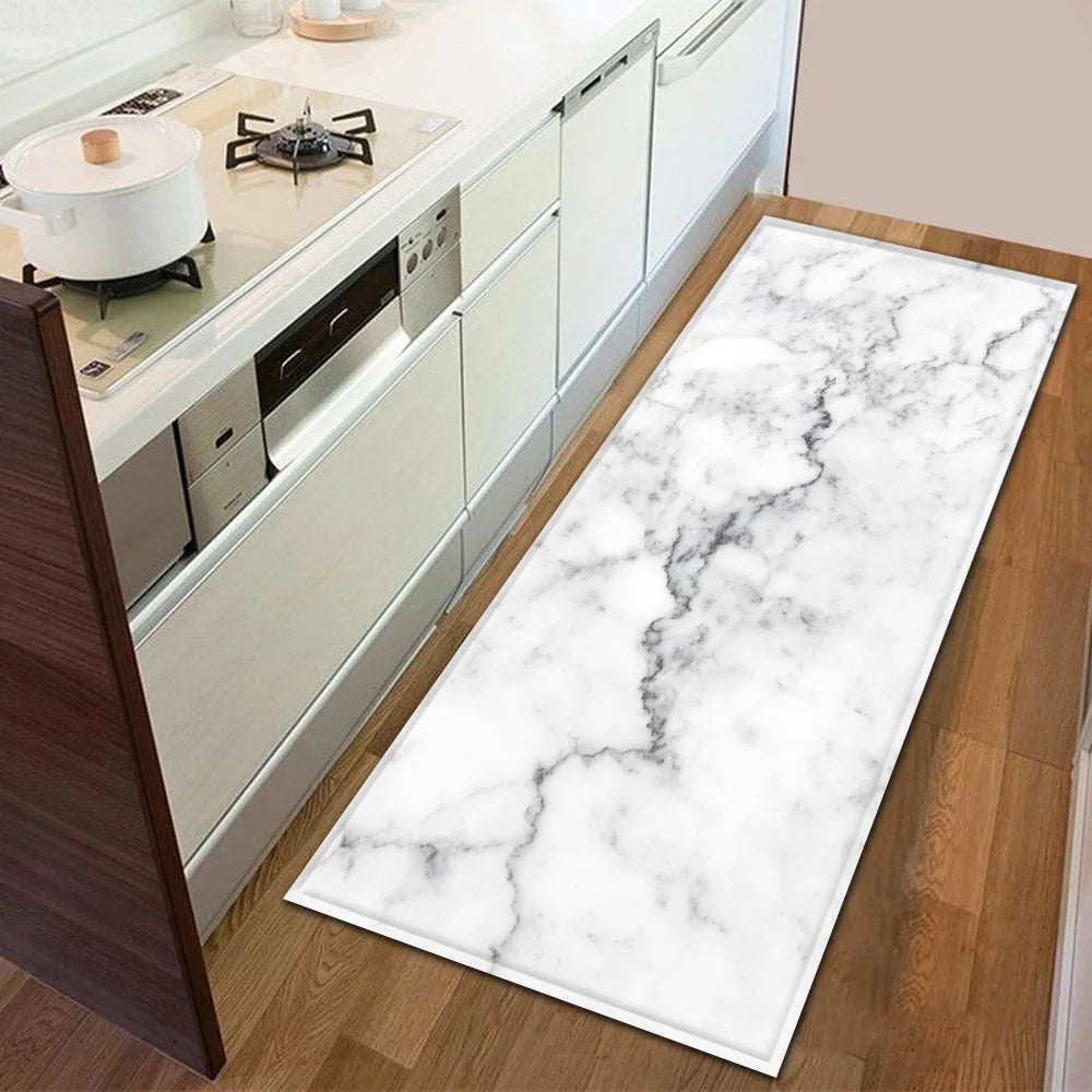 Modern Kitchen Doormat Decoration Bedroom Carpet Bathroom Anti-Slip Floor Home Balcony Hallway Long Rug Bedside Living Room Mat