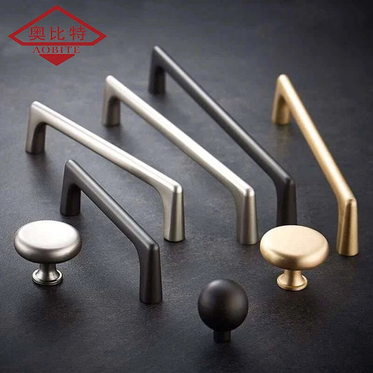 AOBT Brass Gold Kitchen Cabinet Storage Handles Bedroom Closet Dressers Door Wardrobe Drawer Knobs Kitchen Furniture Hardware