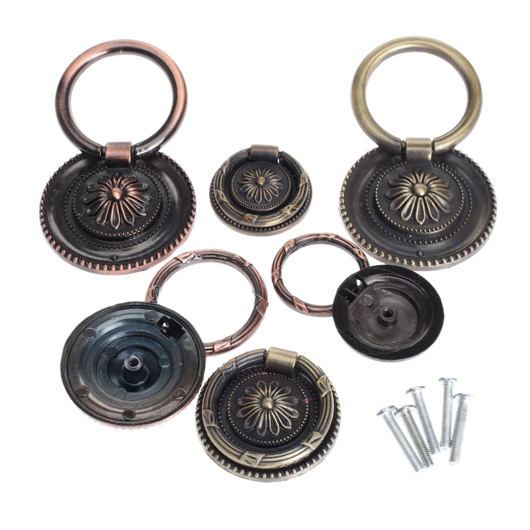 Daleyza Antique Brass Furniture Door Ring Pulls Handle