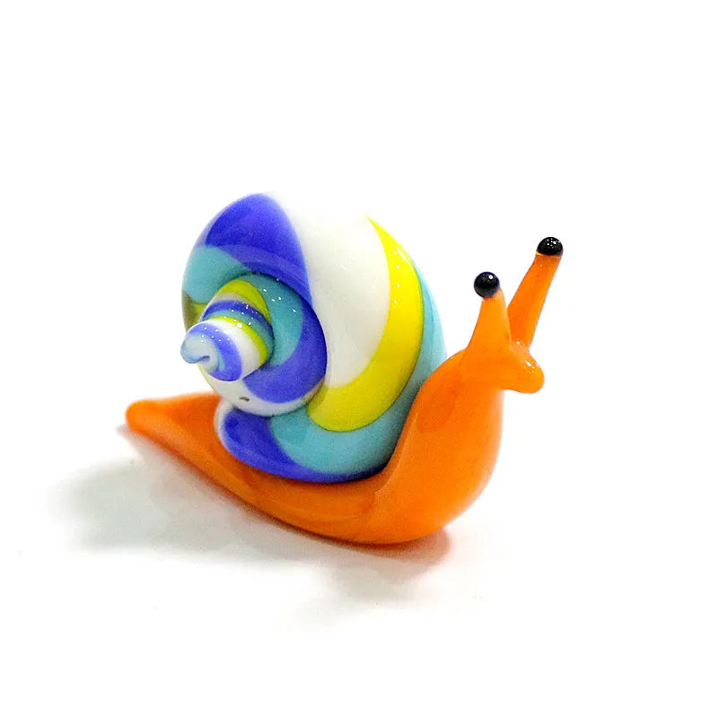 Carolina Handmade Murano Glass Snail Miniature Figurines