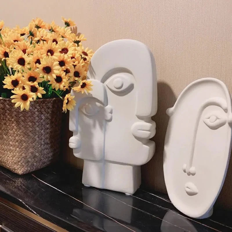 Hadassah Nordic Creative Ceramic Face Vase