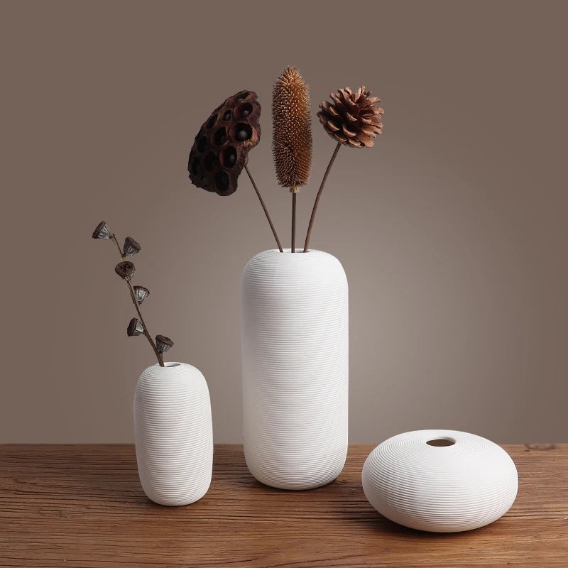 Dylan Modern Zen Ceramic Vase: A Tranquil Touch to Your Space