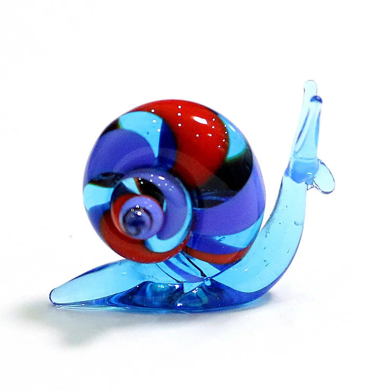 Carolina Handmade Murano Glass Snail Miniature Figurines