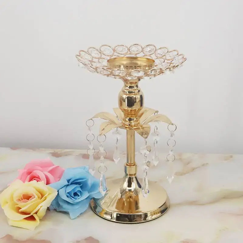 Serena's PEANDIM Gold Crystal Candle Holder