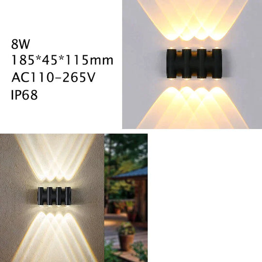 Outdoor Lighting LED Garden Light Alumunim Wall Lamp Villa Porch Street Sconce Lightings 110v-260v Sconce Luminaire