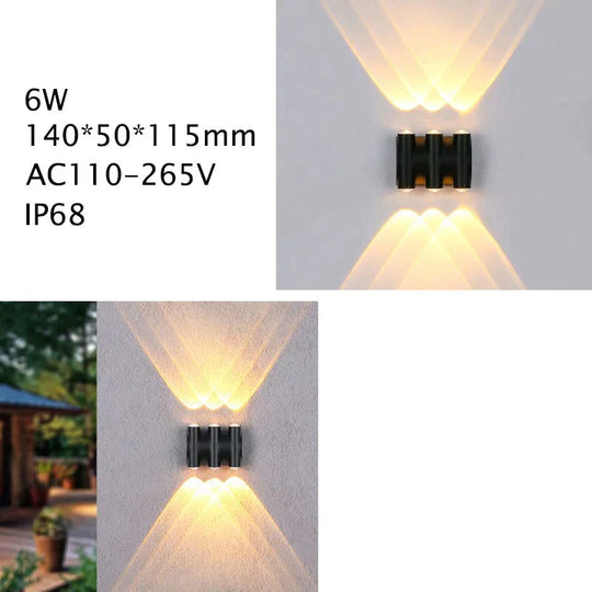 Outdoor Lighting LED Garden Light Alumunim Wall Lamp Villa Porch Street Sconce Lightings 110v-260v Sconce Luminaire