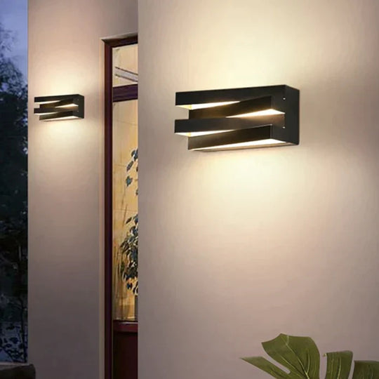 LED Light Outdoor Garden House Lighting  Alumunim IP65 Wall Lamp Villa Porch Gate Lighting 110v-260v Sconce Luminaire