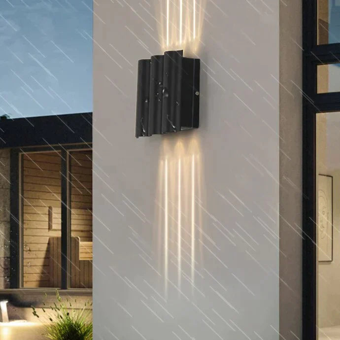 IP65 Waterproof LED Outdoor Lighting Alumunim Wall Lamp Garden Villa Porch Sconce Lightings Black Color 96-260v Sconce Luminaire